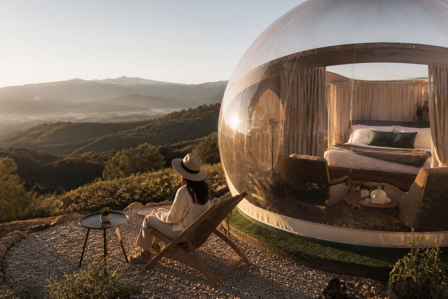 Casas burbuja en Andalucía: calor, vistas y logística antes de elegir