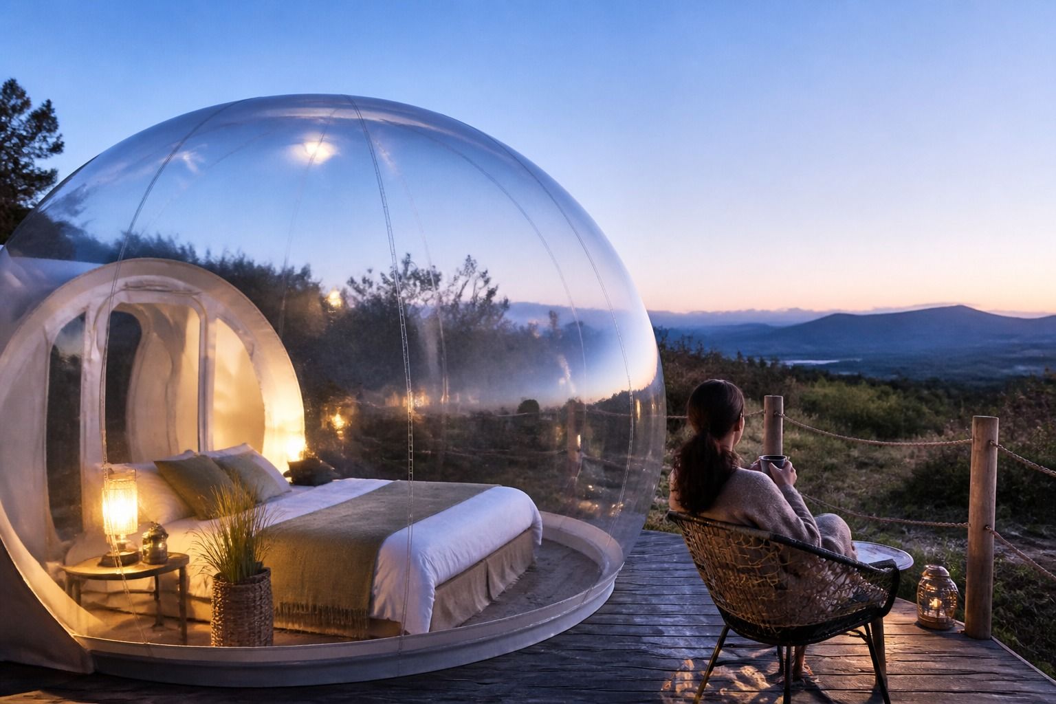 Casas burbuja en Navarra: dormir con cielo amplio sin perder comodidad