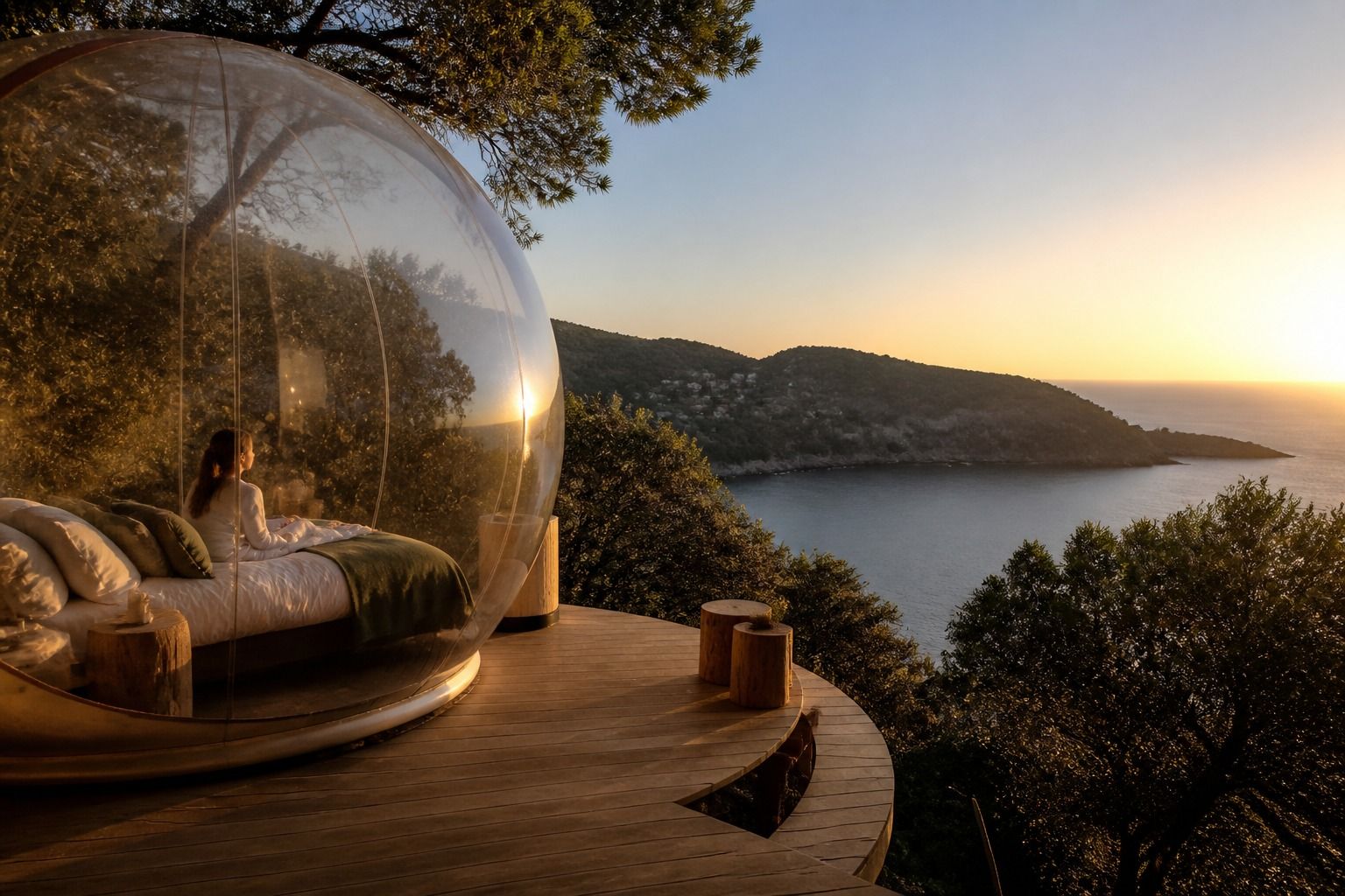 Hotel burbuja en Cataluña: costa, interior y montaña sin confundir expectativas