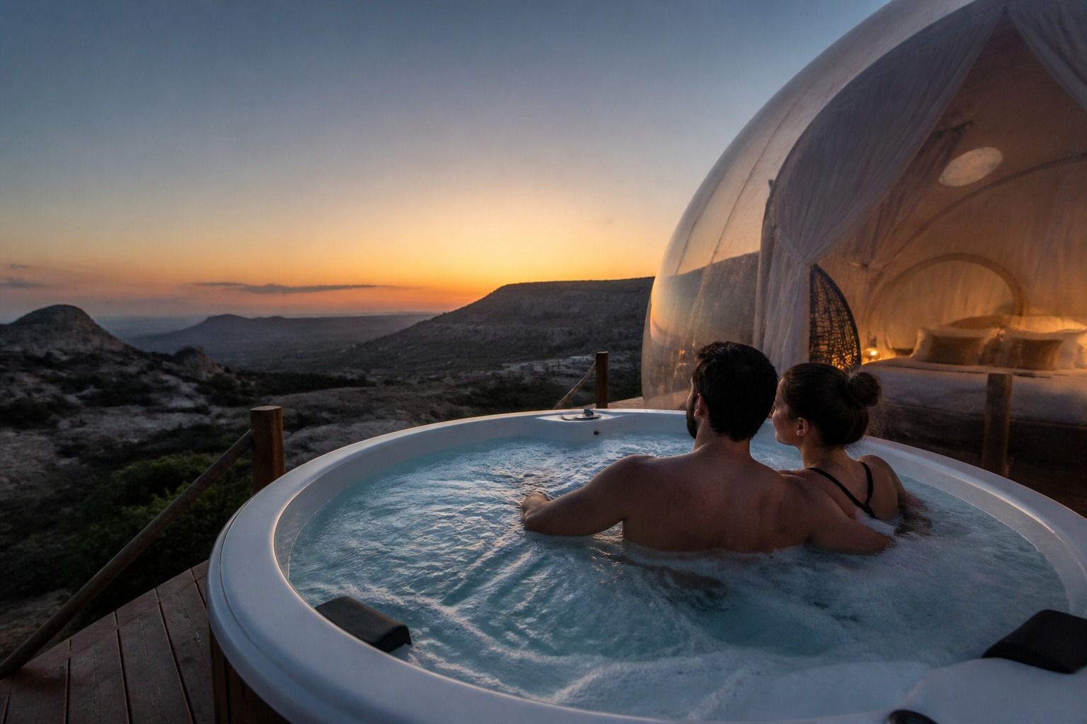 Hotel burbuja con jacuzzi privado: cuándo merece pagar el extra